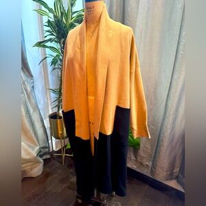 Color blocked sweater layering cardigan, size small